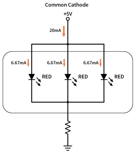 Why can't I share a resistor on the common anode or cathode of my RGB ...