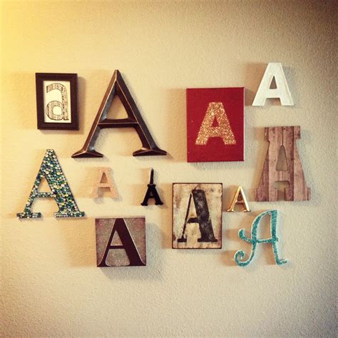 A wall decoration DIY. Letter wall | Initial wall decor, Letter wall decor, Letter wall