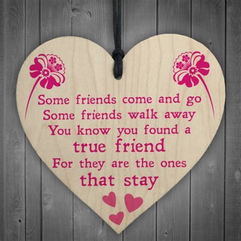 True Friend Poem Friendship Best Friends Gift Hanging Plaque