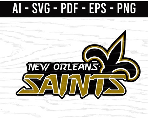 New Orleans Saints Schriftzug SVG png ai eps pdf NFL Sport | Etsy