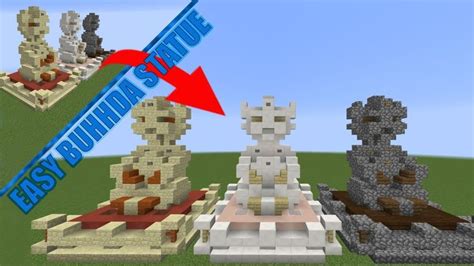 How to build Buddha Statue Minecraft Tutorial | Minecraft statues ...