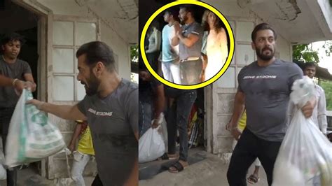 VIDEO: Salman Khan distributes food to locales at Panvel farmhouse