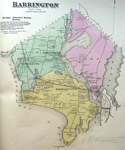 a new old map of Barrington | Old map, Town map, Map