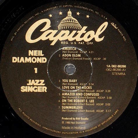 Neil Diamond – The Jazz Singer