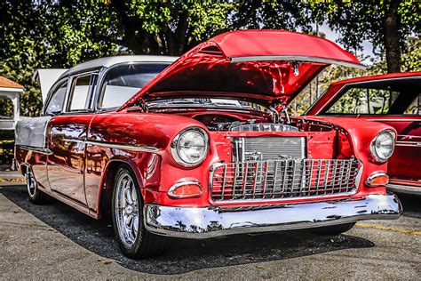 55 Chevy Bel Air Photograph by Chris Smith