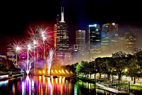 Melbourne Fireworks Spectacular Photograph by Az Jackson - Pixels