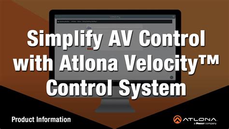 Simplify AV Control with Atlona Velocity™ Control System - YouTube