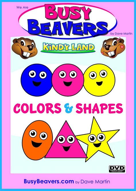 Busy Beavers Kindyland Presents Colors and Shapes | Busy beaver, Beaver ...