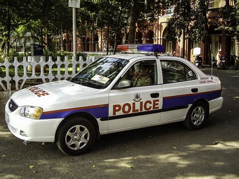 A Police Patrol Car in Chennai, India image - Free stock photo - Public ...