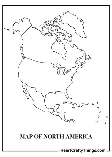 World Map Coloring Page For Kindergarten