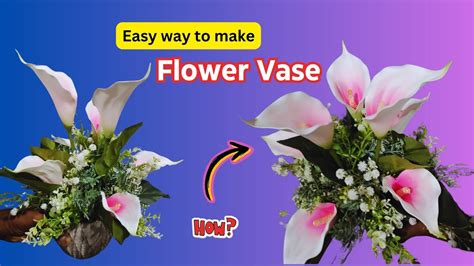 How to Make a Dye Flower Vase | Creative Dye Flower Vase Ideas for ...