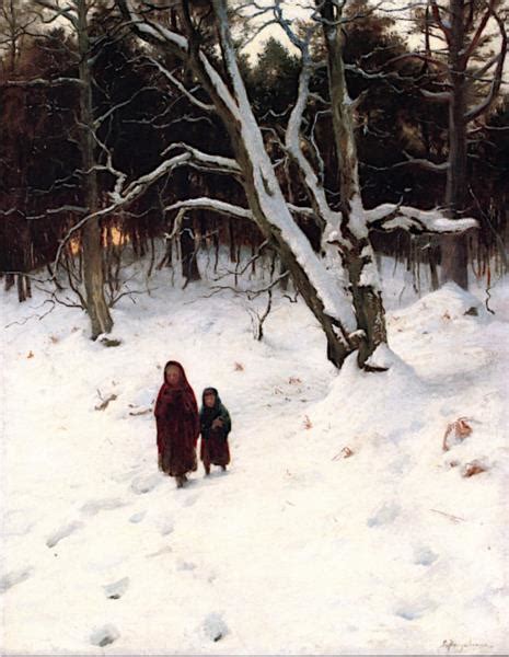 A Walk in the Snow - Joseph Farquharson - WikiArt.org