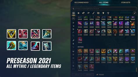 Preseason 2021 - All New/Update 85 Mythic & Legendary Items - League of Legends Chords - Chordify