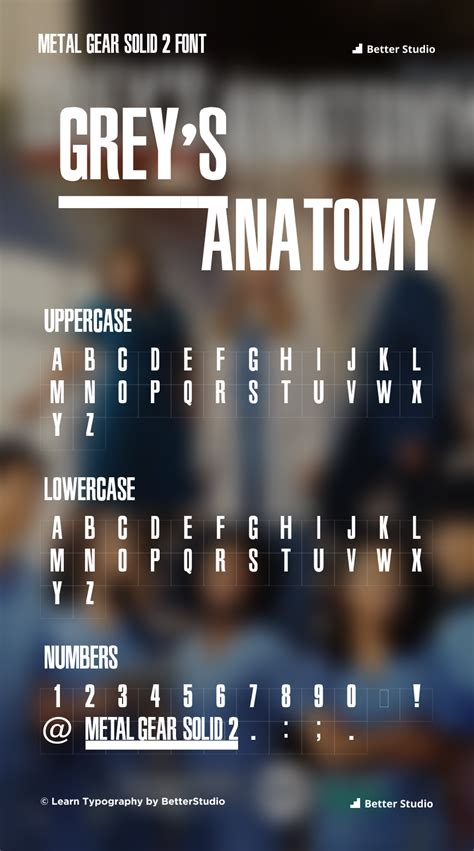 Grey's Anatomy Font: Download Free Font Now