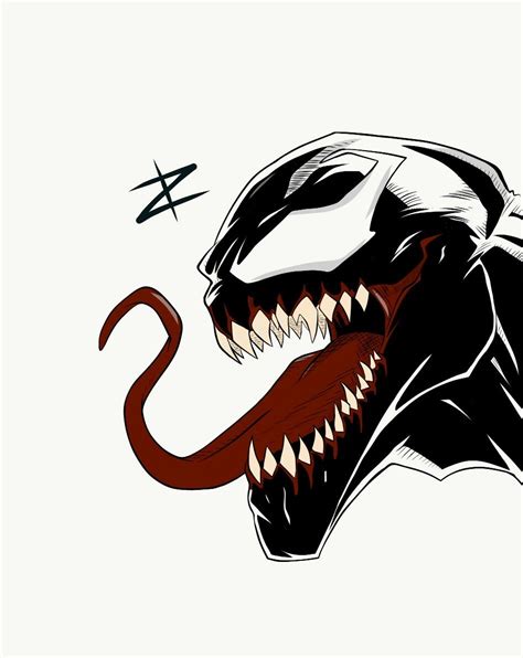 Venom Drawing - Marvel Art