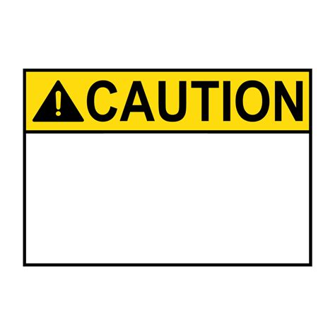 Caution Sign - Caution Blank Write-On Sign - ANSI