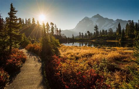 shuksan, cascade mountains, washington Wallpaper, HD Nature 4K ...