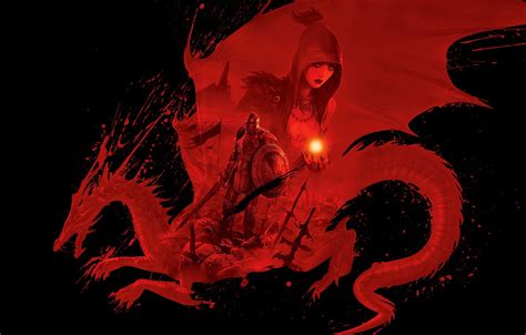 Wallpaper red, Dragon, Dragon Age Origins, Dungeons & Dragons, D & D ...