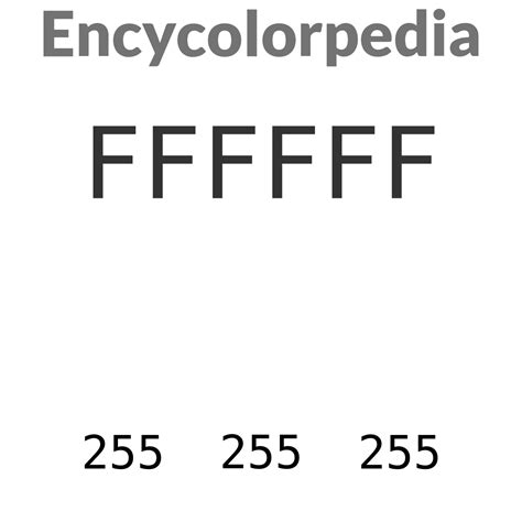 White / #ffffff / #fff Hex Color Code in 2021 | Hex colors, Hex color codes, Cloverdale paint