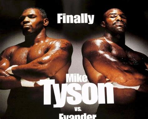 MIKE TYSON vs. EVANDER HOLYFIELD ORIGINAL FIGHT POSTER, 91 x