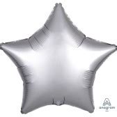 Foil Standard Satin Luxe Silver Star Balloon 18″ – EMPRESS DOLLAR & BALLOON