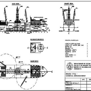 Moonpool frame design of drillship. | Download Scientific Diagram