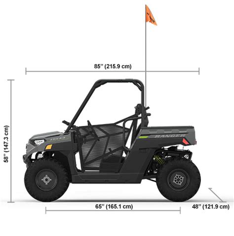 Specs: 2024 Polaris RANGER 150 EFI Avalanche Gray