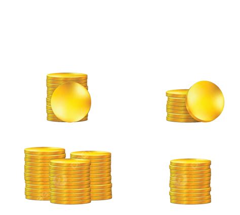 Gold Coins Collection Sprite Shiny Luxury Vector, Sprite, Shiny, Luxury PNG and Vector with ...