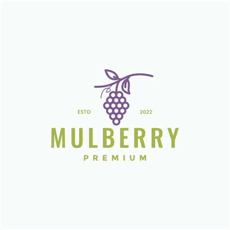 fresh vintage fruit mulberry logo design 11324807 Vector Art at Vecteezy