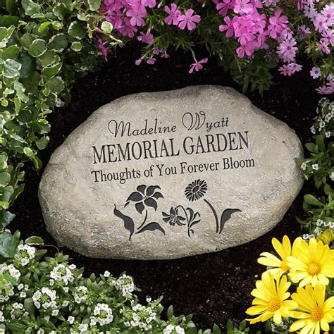 12644 - Memorial Garden Personalized Garden Stone