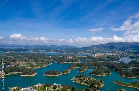 Embalse El Peñol-Guatape en Antioquia, Colombia Stock Photo | Adobe Stock