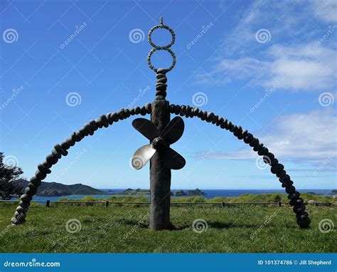 New Zealand: Matauri Bay Rainbow Warrior Memorial Stock Photo - Image ...
