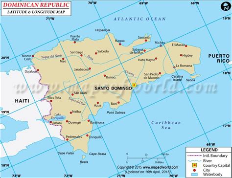 Dominican Republic Latitude and Longitude Map Samana, Macao, Latitude And Longitude Map, Temple ...