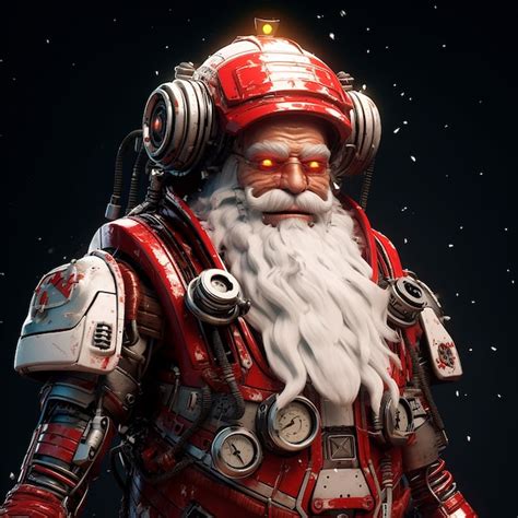 Premium AI Image | Robot Santa Claus