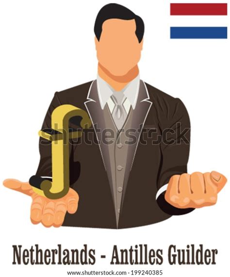 Netherlands National Currency Symbol Antillean Guilder Stock Vector ...