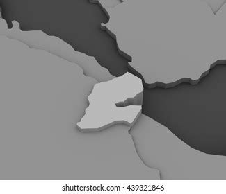 Djibouti Map Yellow Background 3d Illustration Stock Illustration 572665183