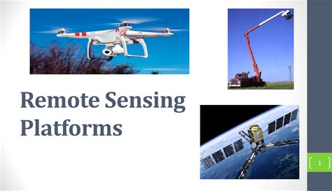 Remote Sensing Platforms - Remote Sensing Platforms 1 PLATFORMS ...