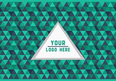 Free Green Triangle Geometric Logo Background Vector - Download Free ...