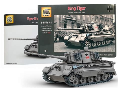 WW2 King Tiger (Tiger II) Lego compatible building kit