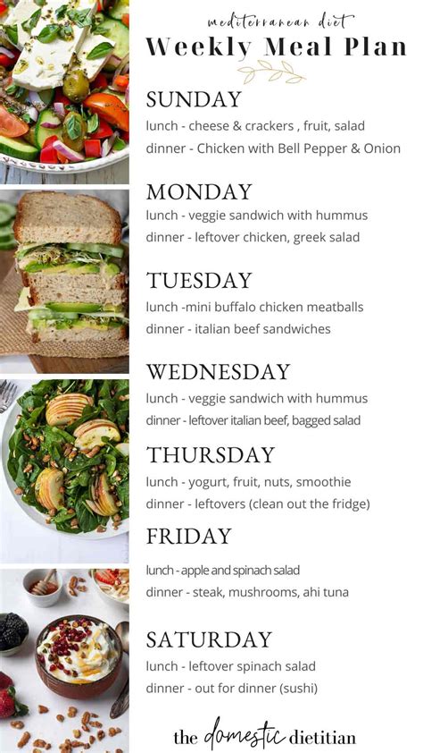 Mediterranean Diet Meal Plan Week 30 - The Domestic Dietitian