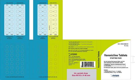 Varenicline - FDA prescribing information, side effects and uses