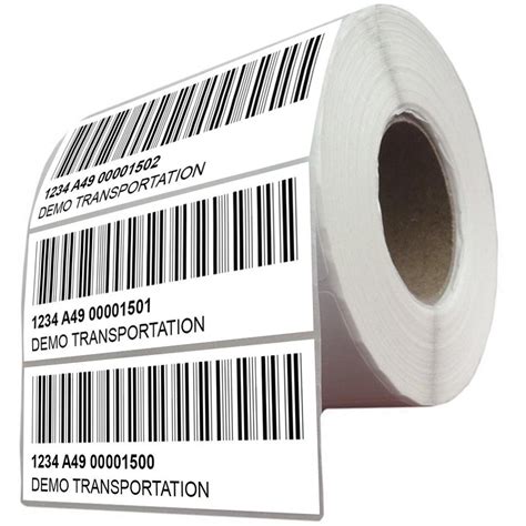 White PVC Printed Barcode Label, Size: 100 M (roll Length), Rs 430 /roll | ID: 10600738562