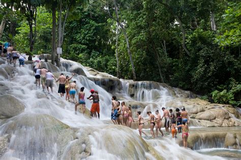 Download Jamaica Dunn's River Falls Wallpaper | Wallpapers.com