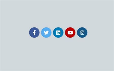 45+ Free HTML CSS Social Media Buttons and Icons 2021 - Templatefor