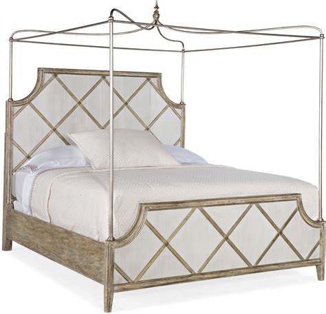 Hooker Furniture Sanctuary 5875-90365-95 Diamont King Canopy Bed | Dunk & Bright Furniture ...