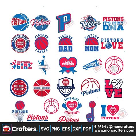 Detroit Pistons logo team Svg, Sport Svg, Sport Basketball Team Svg ...