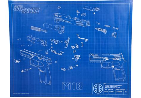 M18 TECHNICAL DRAWING POSTER 20X16