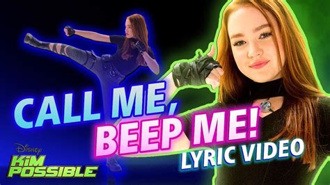 Call Me, Beep Me! Lyric Video | Kim Possible | Disney Channel Original M... | Kim possible, Kim ...