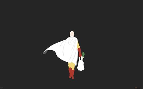 One Punch-Man Saitama minimalism 4K wallpaper download