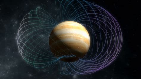 Premium stock video - 3d animation of jupiter's magnetosphere, magnetic ...